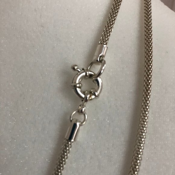 Extra Long Silver Tone Necklace - Picture 6 of 7